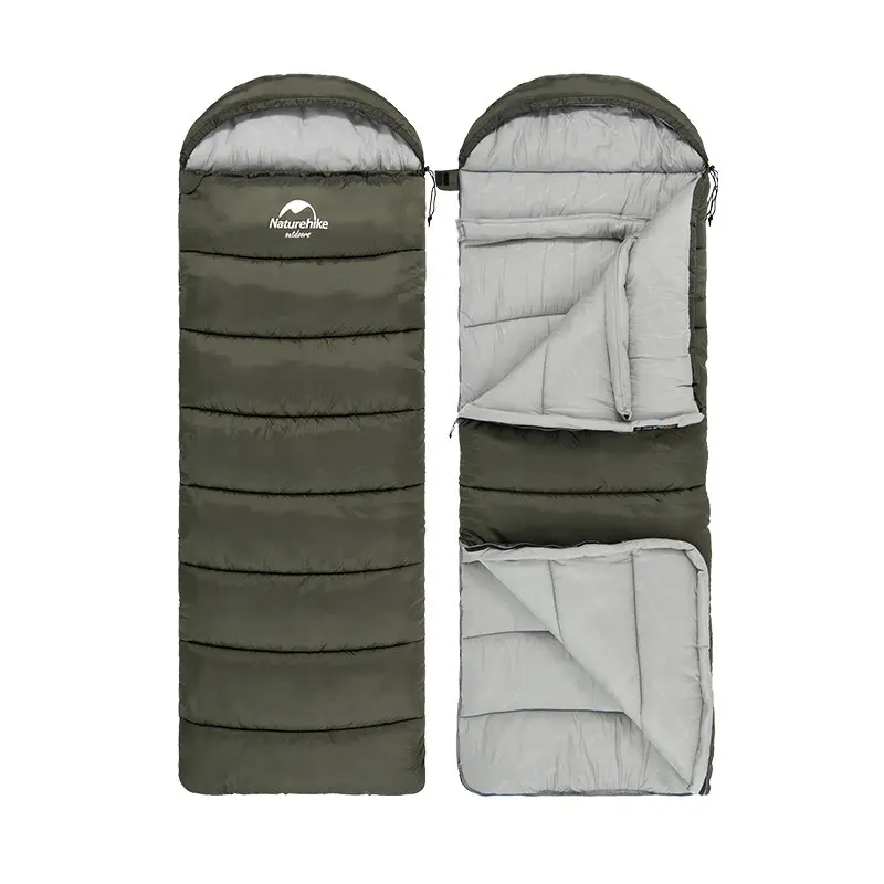 Спальник з капюшоном Naturehike U250S NH20MSD07, (0°C), лівий, темно-зелений Спальник з капюшоном Naturehike U250S NH20MSD07, (0°C), лівий, темно-зелений