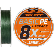 Шнур Select Basic PE 8x 150m (темн-зел.) #0.8/0.12mm 14lb/6kg