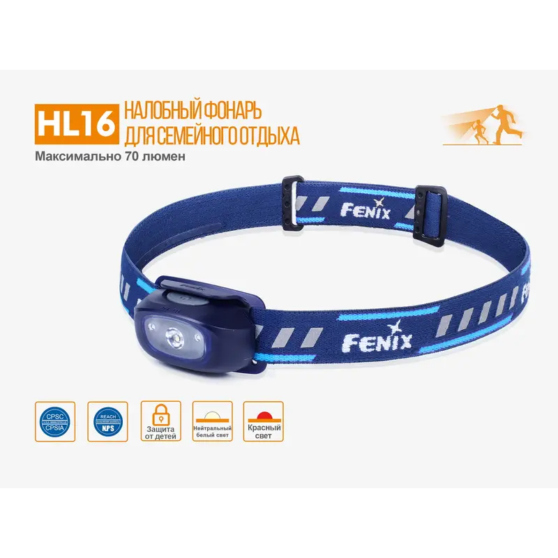 Ліхтар налобний Fenix HL16 жовтий Ліхтар налобний Fenix HL16 жовтий