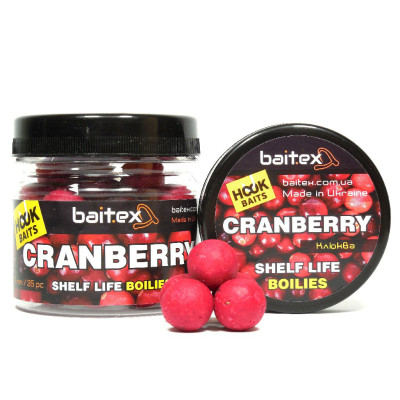 Бойли Baitex варені Classic Fluo Сranberry 14 мм (50 шт)