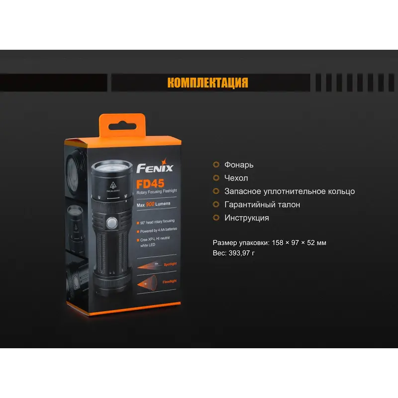 Ліхтар ручний Fenix FD45 Ліхтар ручний Fenix FD45