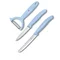Набор кухонный Victorinox SwissClassic Paring Set 3шт с голуб. ручкой (2 ножа, овощечистка Tomato and Kiwi) (G