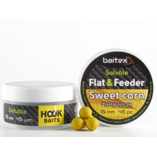 Бойли Baitex пилящі Flat & Feeder Sweet Corn 10 мм (45 шт)