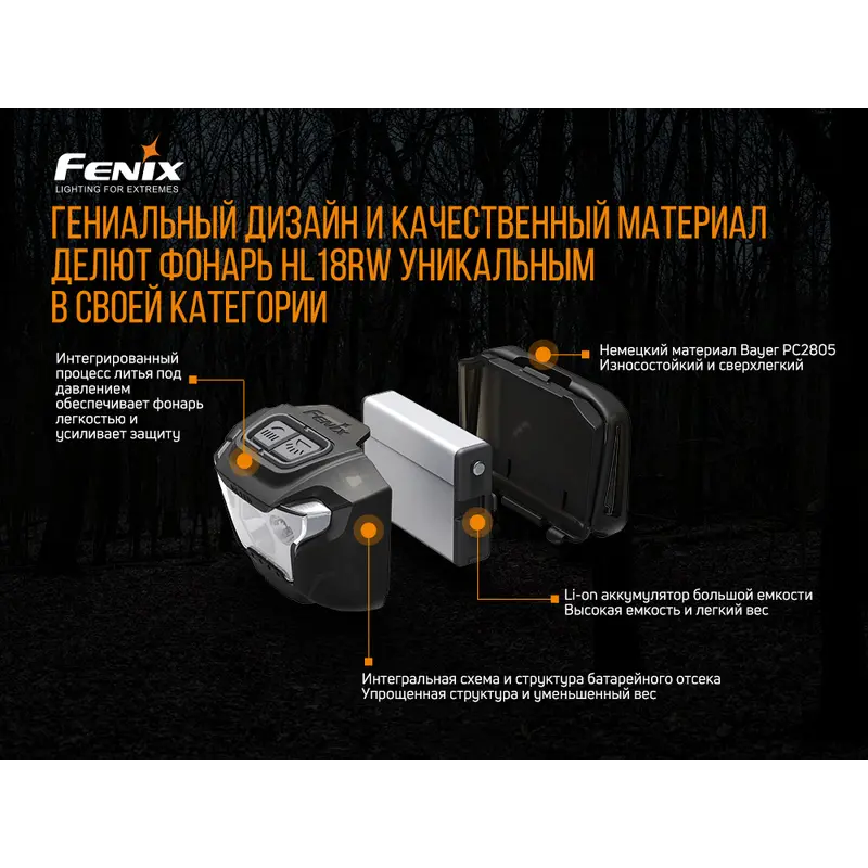 Ліхтар налобний Fenix HL18RW Ліхтар налобний Fenix HL18RW