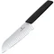 ДубльКухонный нож Victorinox Swiss Modern Santoku 17см рифл. с черн. ручкой (блистер)