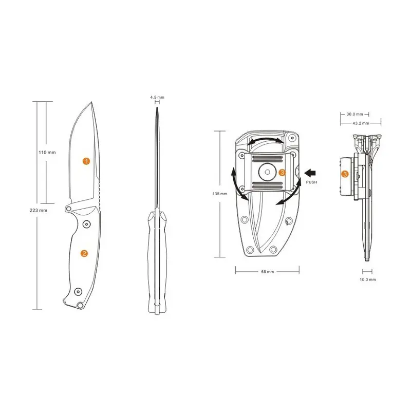 Ніж Ruike Jager F118-G Ніж Ruike Jager F118-G