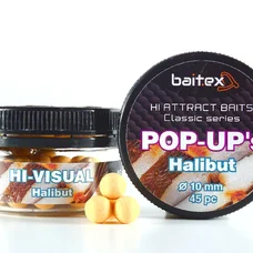 Бойли Baitex Pop-Ups Halibut 10 мм (45 шт)