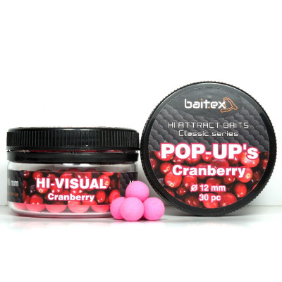 Бойли Baitex Pop-Ups Сranberry 15мм (20шт)