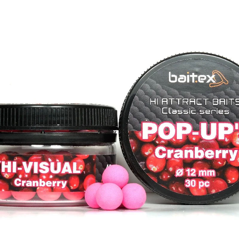 Бойли Baitex Pop-Ups Сranberry 15мм (20шт)