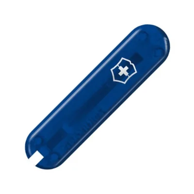 Накладки ручки ножа перед. blue translucent with Logo (58мм)
