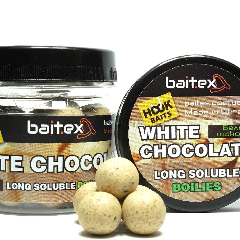 Бойли Baitex довгорозчинні Classic White Chocolate 20 мм (20 шт)