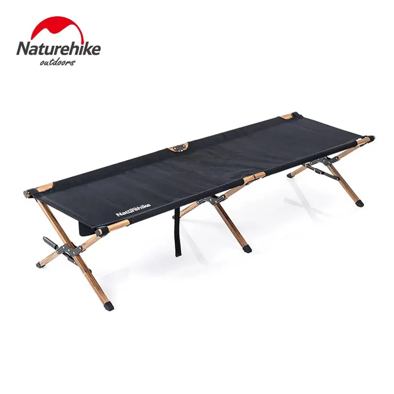 Ліжко складне Naturehike XJC03 NH19X003-C, Поліестер Oxford / дерево, чорний Ліжко складне Naturehike XJC03 NH19X003-C, Поліестер Oxford / дерево, чорний