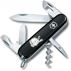 Складаний ніж Victorinox SPARTAN ZODIAC Чорний Водяний Кролик біл. 1.3603.3_Z2030u