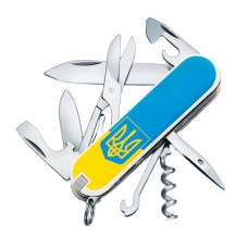 Ніж Victorinox Climber Ukraine 1.3703.7R3 тризуб жовтоблакитний