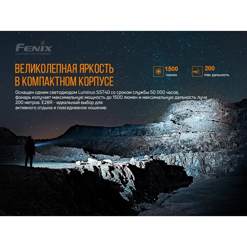 Ліхтар ручний Fenix E28R Ліхтар ручний Fenix E28R