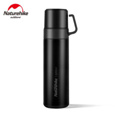 Термос Naturehike NH17S020-B, 304 сталь, 0.6 л, чорний