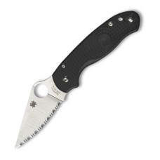 Ніж складний Spyderco Para 3 FRN, серрейтор (C223SBK)