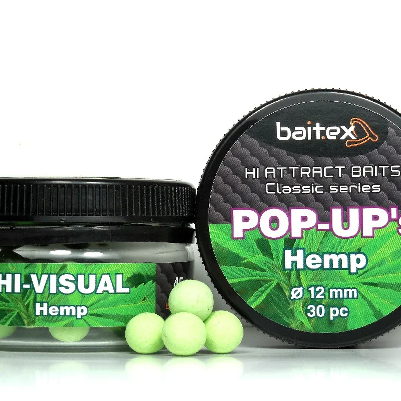 Бойли Baitex Pop-Ups Hemp 15мм (20шт)