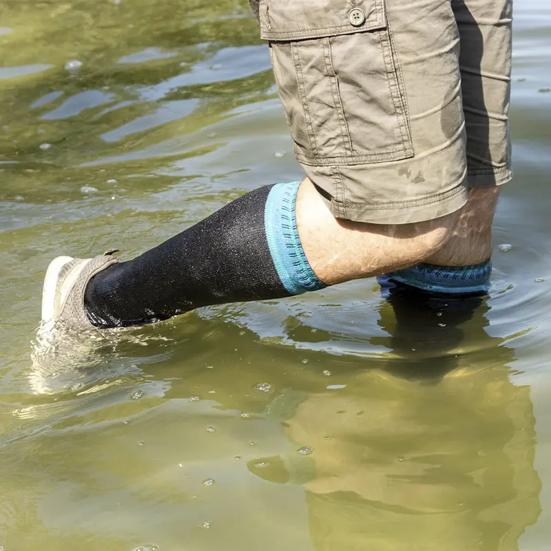 Шкарпетки водонепроникні Dexshell Wading Green, p-p L, чорні Шкарпетки водонепроникні Dexshell Wading Green, p-p L, чорні