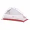 Намет надлегкий двомісний з футпринтом та спідницею Naturehike Cloud Up 2 Updated NH17T001-T, 20D, сіро-червоний