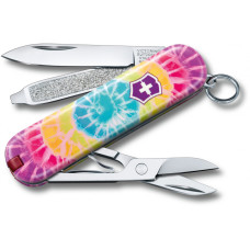 Складной нож Victorinox CLASSIC LE "Tie Dye" 58мм/1сл/7функ/цветн/чехол /ножн