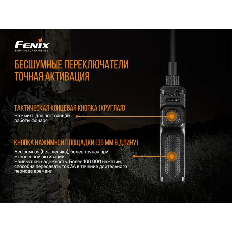 Виносна тактична кнопка Fenix AER-02 V2.0 Виносна тактична кнопка Fenix AER-02 V2.0