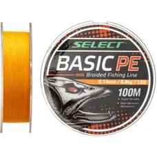 Шнур Select Basic PE 100m (помаранчовий) 0.12mm 12lb/5.6kg