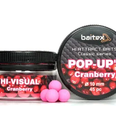 Бойли Baitex Pop-Ups Сranberry 10 мм (45 шт)