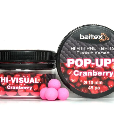 Бойли Baitex Pop-Ups Сranberry 10 мм (45 шт)