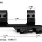 Швидкоз’ємне кріплення-моноблок Vortex Precision Extended Cantilever QR. d - 30 мм. Extra Hight. Picatinny
