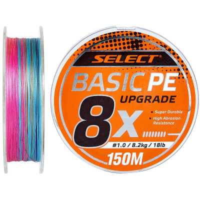 Шнур Select Basic PE 8x 150m (мульти.) #1.5/0.18mm 22lb/10kg