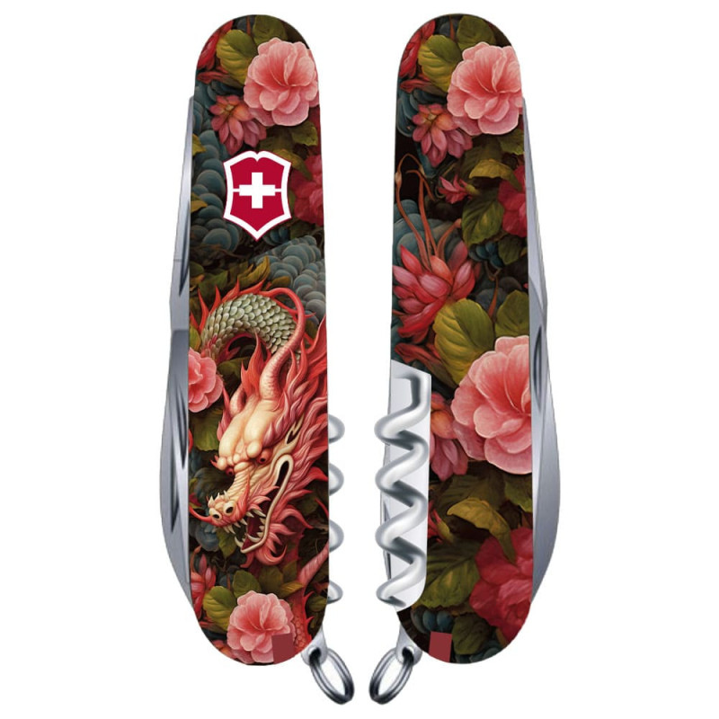 Складаний ніж Victorinox SPARTAN ZODIAC Китайський зелений дракон 1.3603.Z3300p