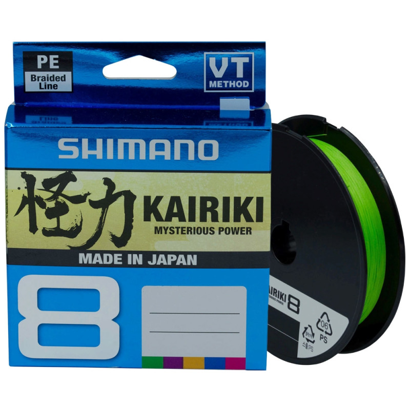 Шнур Shimano Kairiki 8 PE (Mantis Green) 150m 0.315mm 33.5kg