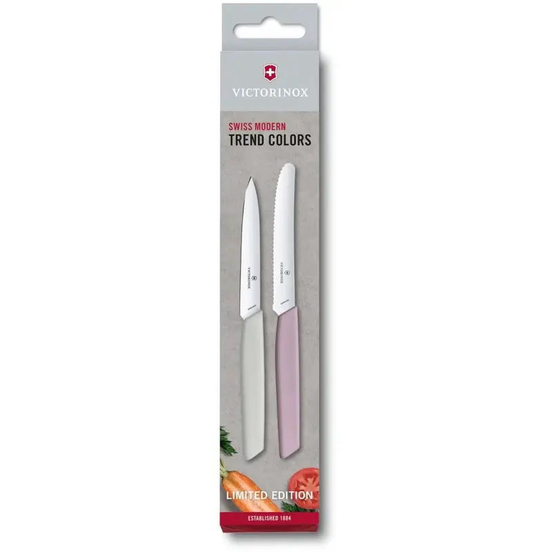 Набор кухонный Swiss Modern Paring Set 2шт c цветн. ручками (2 ножа) Blush (Lim.Ed. 2022) Набор кухонный Swiss Modern Paring Set 2шт c цветн. ручками (2 ножа) Blush (Lim.Ed. 2022)