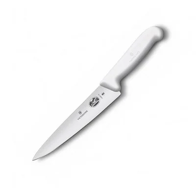 Ніж кухонний Victorinox Fibrox Carving обробний 19 см білий (Vx52007.19)