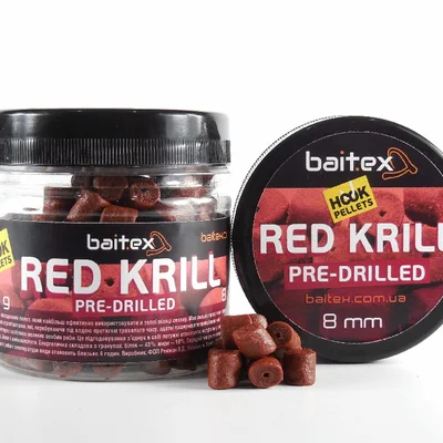 Пелет Baitex насадочний Red Krill 8 мм (100г)