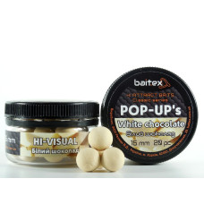 Бойли Baitex Pop-Ups White Chocolate 15мм (20шт)