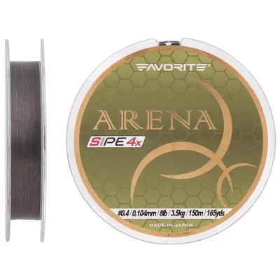 Шнур Favorite Arena PE 4x 150m (silver gray) #0.4/0.104mm 8lb/3.5kg