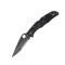 Ніж складний Spyderco Endura 4 Black Blade, напівсерейтор (C10PSBBK)