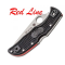 Ніж Spyderco Endela Thin Red Line, полусеррейтор