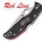 Ніж Spyderco Endela Thin Red Line, полусеррейтор