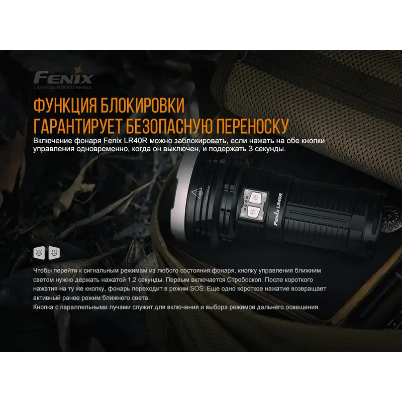 Ліхтар ручний Fenix LR40R Ліхтар ручний Fenix LR40R