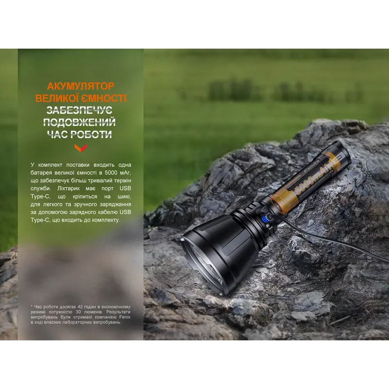 Далекобійний ліхтар Fenix HT18R Далекобійний ліхтар Fenix HT18R