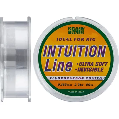 Волосінь Brain Intuition 50m 0,165 mm #1 2,3 kg 5,1 lb ц.: clear