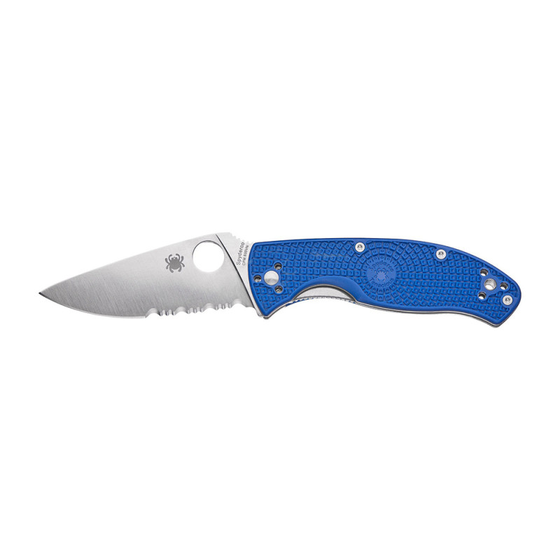 Ніж Spyderco Tenacious, S35VN, полусеррейтор ц:blue