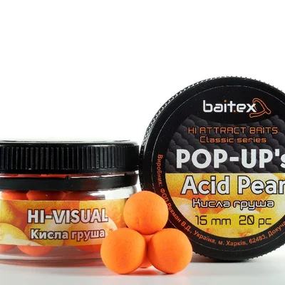 Бойли Baitex Pop-Ups Acid Pear 15мм (20шт)