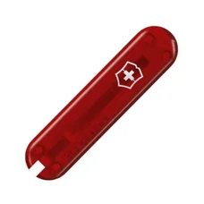 Накладки ручки ножа перед. red translucent with Logo (58мм)