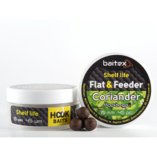 Бойли Baitex варені Flat & Feeder Coriander 10 мм (45 шт)