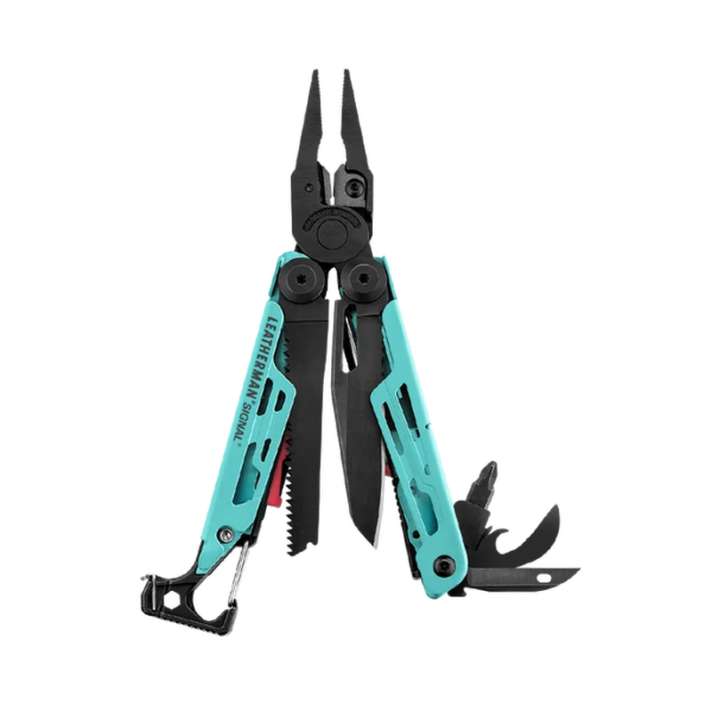 Мультиінструмент Leatherman SIGNAL AQUA, синтетичний чохол, картонна коробка