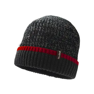 Шапка водонепроникна Dexshell, р-р L/XL (58-60 см), з червоною смужкою